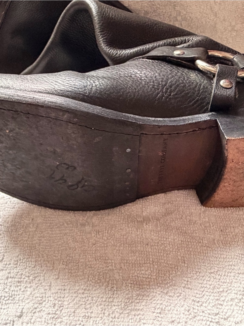 Frye Black Leather Harness Jenna Knee-High Boots - Picture 6 of 8